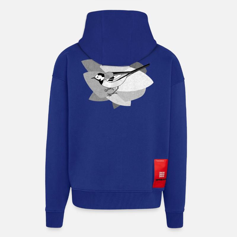 Bergeronnette - Veste à capuche bio épaisse oversize fabriqué en UE - Iconic Blue