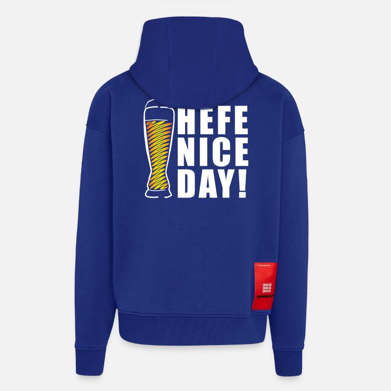 Hefe nice Day! Weizen Geschenkidee - Zip Hoodie - made by SPREAD - Iconic Blue