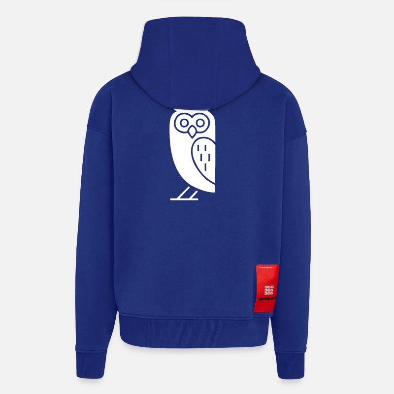 eule comic - Zip Hoodie - made by SPREAD - Iconic Blue