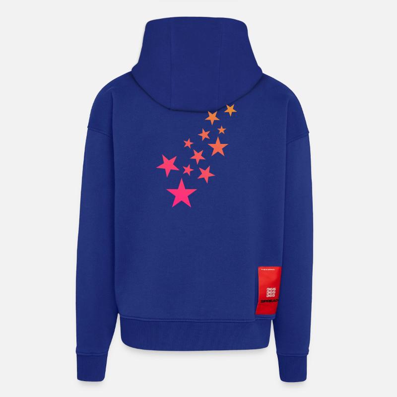 Stern Sternchen Muster Dekoration - Zip Hoodie - made by SPREAD - Iconic Blue