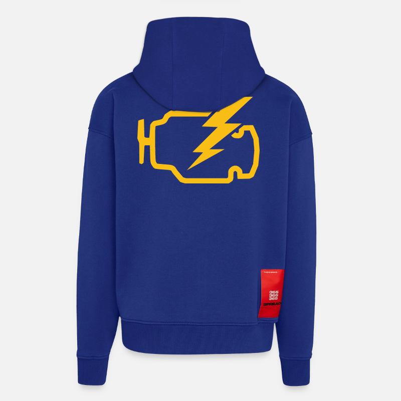 check engine light Zeichen Geschenkidee - Zip Hoodie - made by SPREAD - Iconic Blue