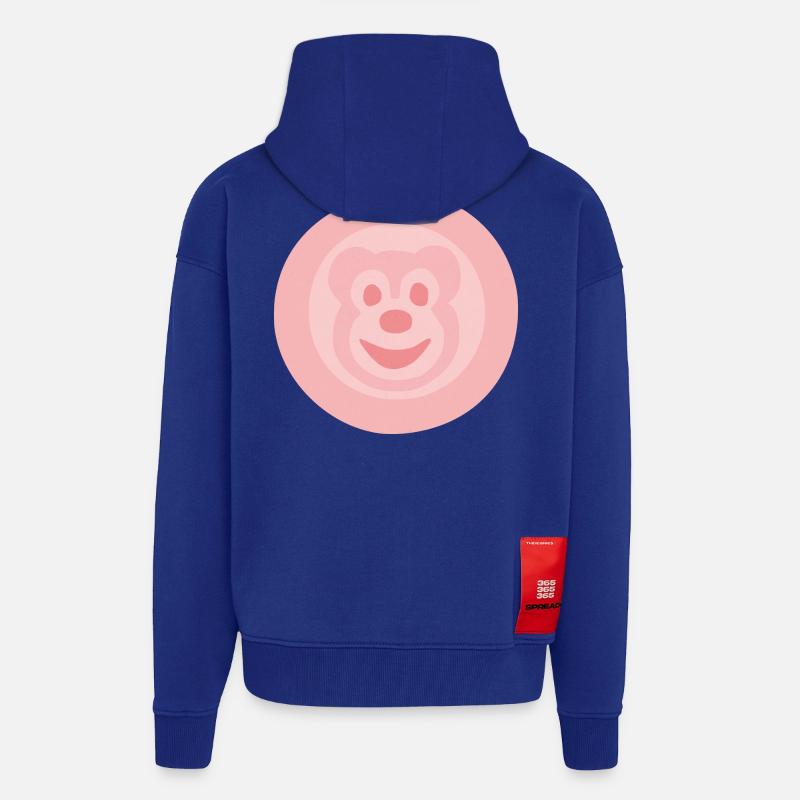 Bärchenwurst - Veste à capuche bio épaisse oversize fabriqué en UE - Iconic Blue