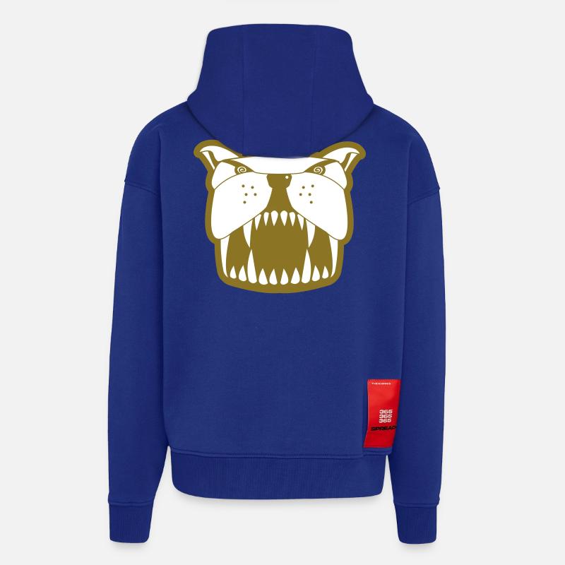 Mutt sw - Veste à capuche bio épaisse oversize fabriqué en UE - Iconic Blue