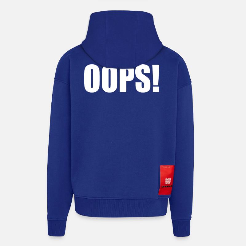 Oops - Zip Hoodie - made by SPREAD - Iconic Blue