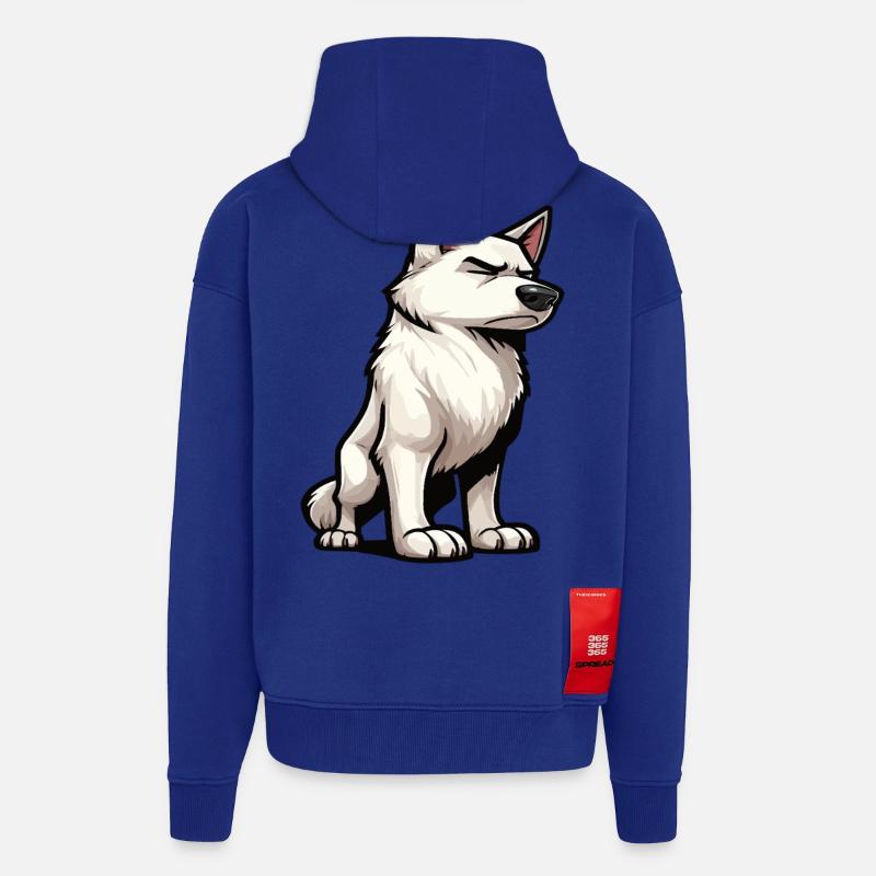Weißer Schäferhund Schäferhund Schäferhunde - Zip Hoodie - made by SPREAD - Iconic Blue