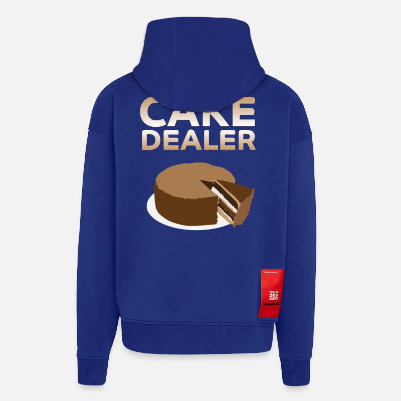 Marchand de gâteaux - Veste à capuche bio épaisse oversize fabriqué en UE - Iconic Blue