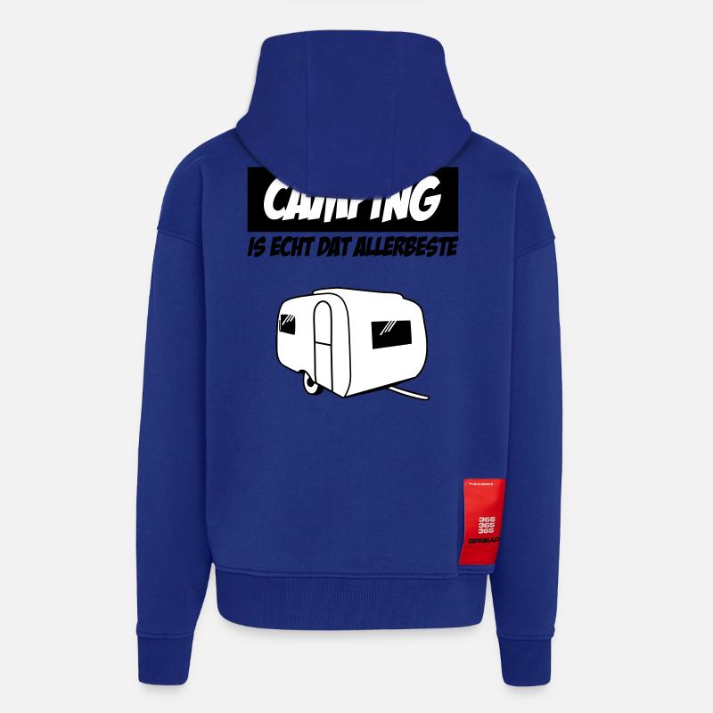 Camping Is Echt Dat Allerbeste - Zip Hoodie - made by SPREAD - Iconic Blue