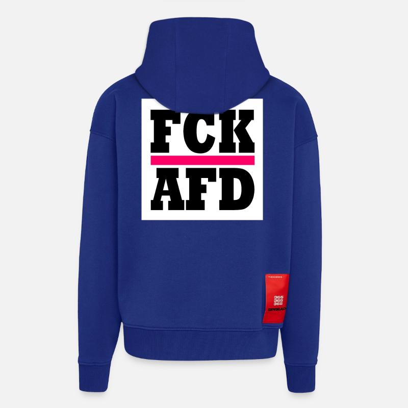 Fck afd - Zip Hoodie - made by SPREAD - Iconic Blue