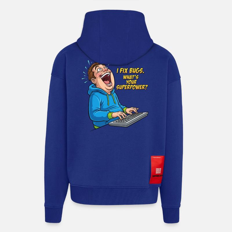 Bugfixer Power: Dein Superhelden-Skill! - Zip Hoodie - made by SPREAD - Iconic Blue