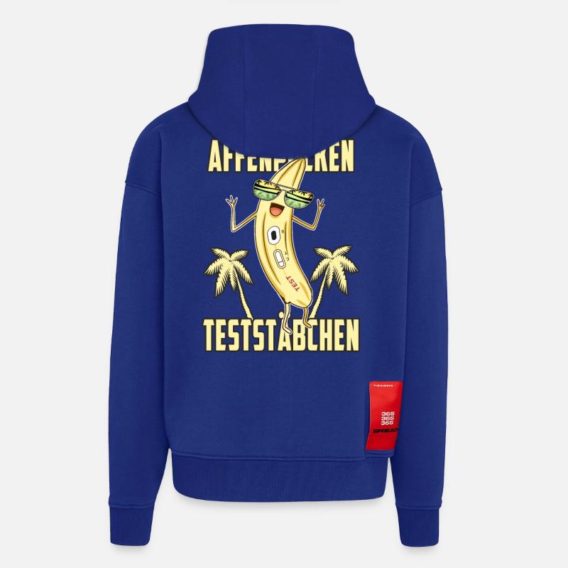 Affenpocken Teststäbchen - Zip Hoodie - made by SPREAD - Iconic Blue