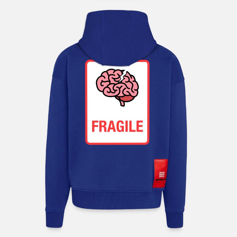 Zerbrechlich - Zip Hoodie - made by SPREAD - Iconic Blue