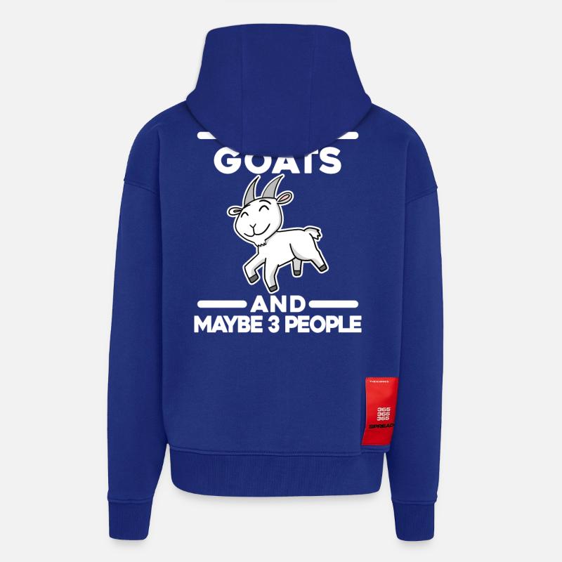Ziege Ziegenbock Bock - Zip Hoodie - made by SPREAD - Iconic Blue