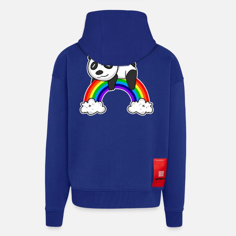 Regenbogen Panda - Zip Hoodie - made by SPREAD - Iconic Blue