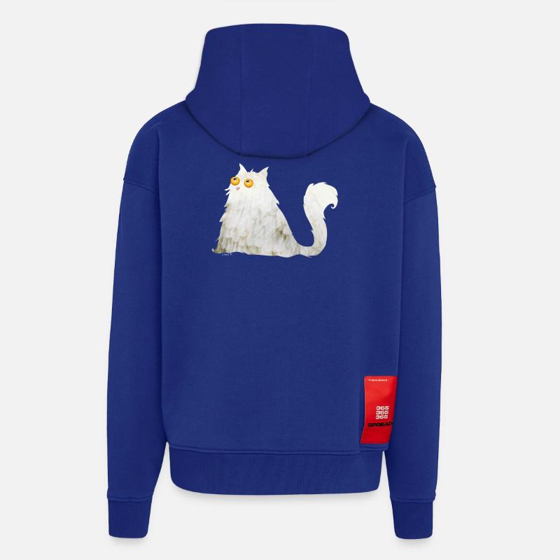 mollige Katze - Zip Hoodie - made by SPREAD - Iconic Blue