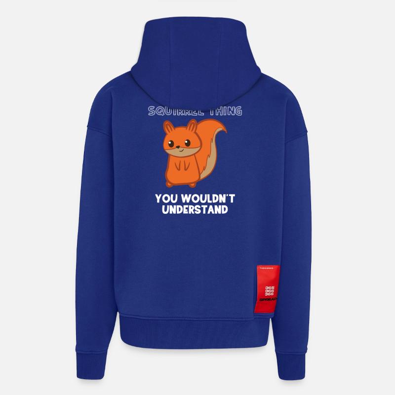 Squirrel - squirrel fan - squirrel - Zip Hoodie - made by SPREAD - Iconic Blue