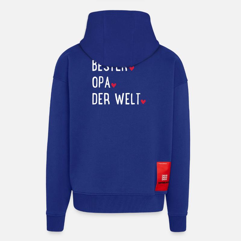Bester Opa der Welt - Zip Hoodie - made by SPREAD - Iconic Blue