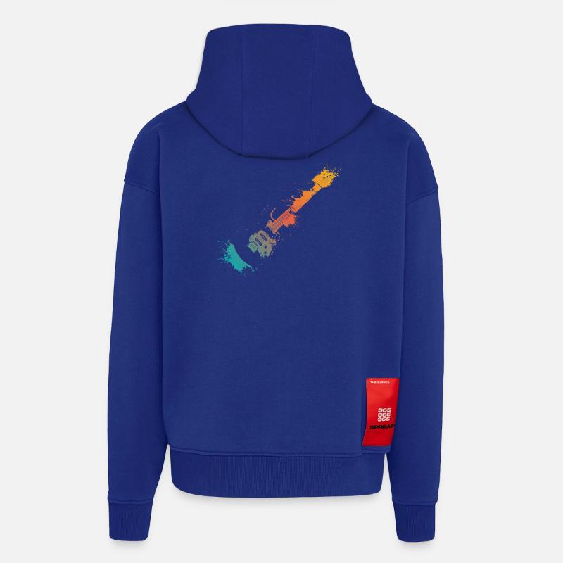 E-Gitarre Splash - Zip Hoodie - made by SPREAD - Iconic Blue