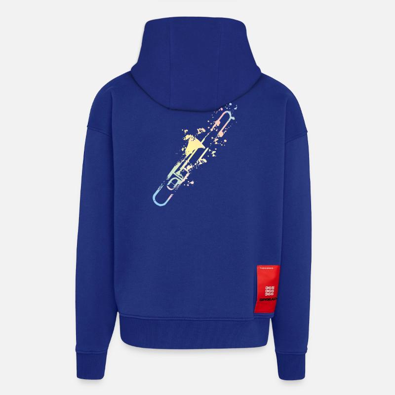 Splash Posaune - Zip Hoodie - made by SPREAD - Iconic Blue