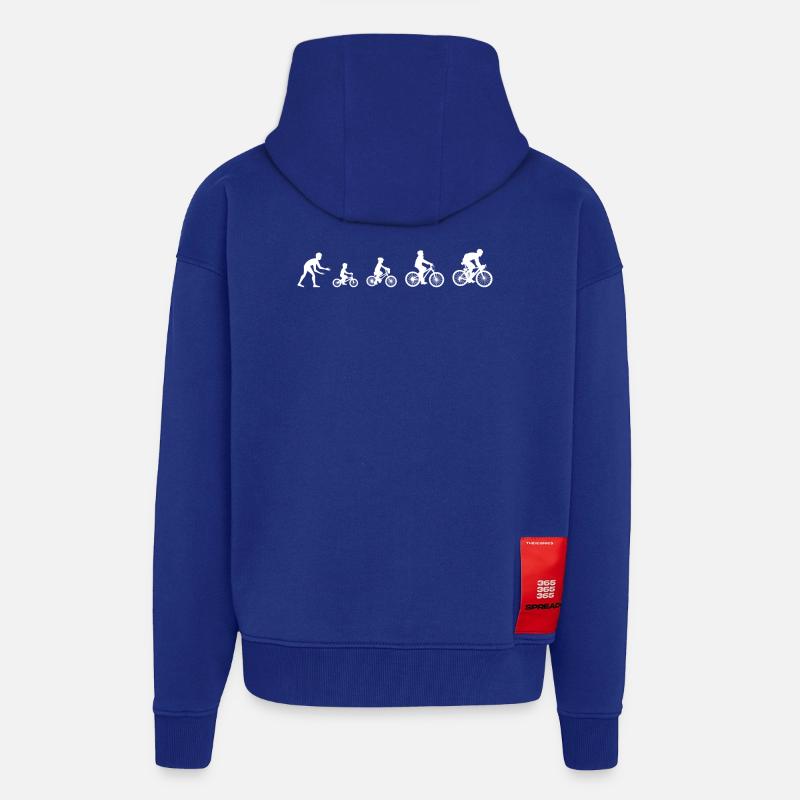 Rennrad Evolution - Zip Hoodie - made by SPREAD - Iconic Blue