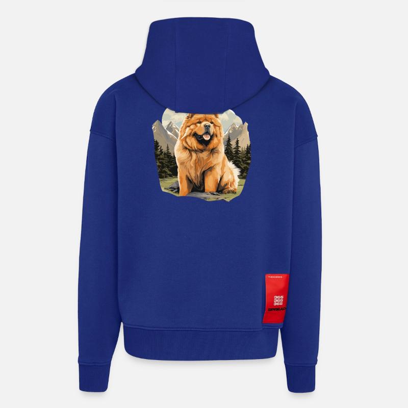 Hund Chow Chow - Zip Hoodie - made by SPREAD - Iconic Blue