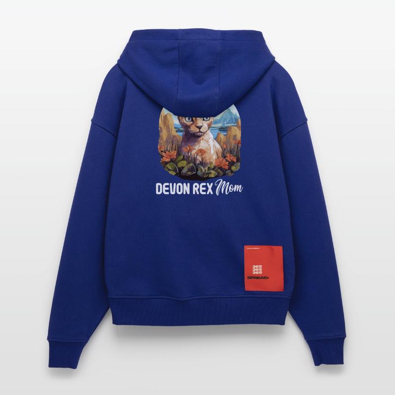 Devon Rex Kitten Devon Rex Cat Zip Hoodie - made by SPREAD