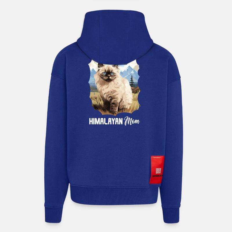 Himalayan Cat Colourpoint Katze - Zip Hoodie - made by SPREAD - Iconic Blue