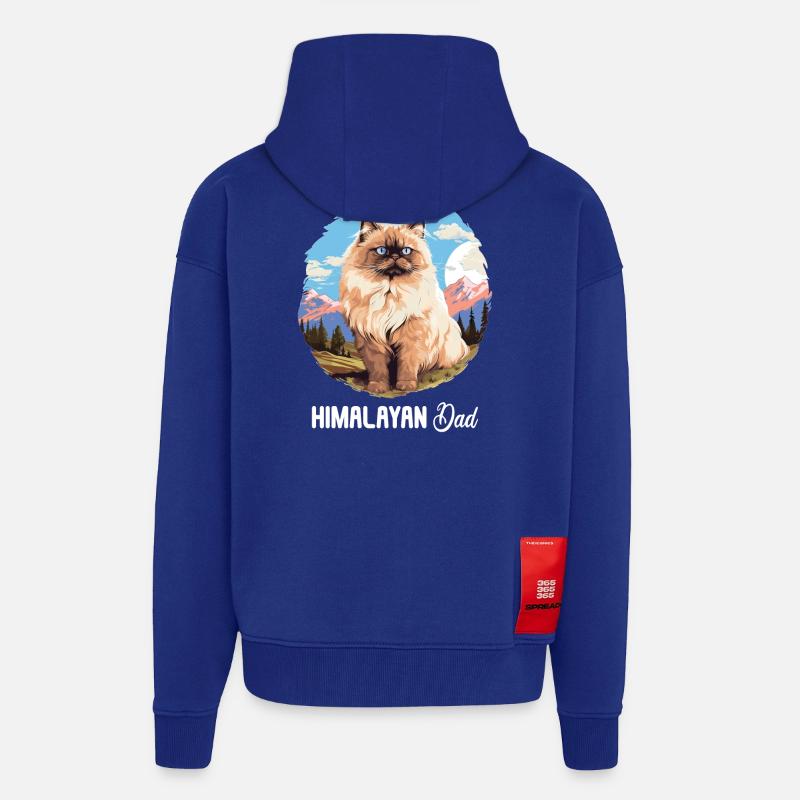 Himalayan Cat Colourpoint Katze - Zip Hoodie - made by SPREAD - Iconic Blue