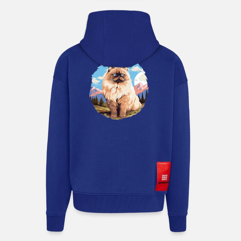 Himalayan Cat Colourpoint Katze - Zip Hoodie - made by SPREAD - Iconic Blue