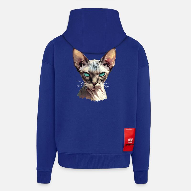 Sphynx Kätzchen Sphynx Katze - Zip Hoodie - made by SPREAD - Iconic Blue