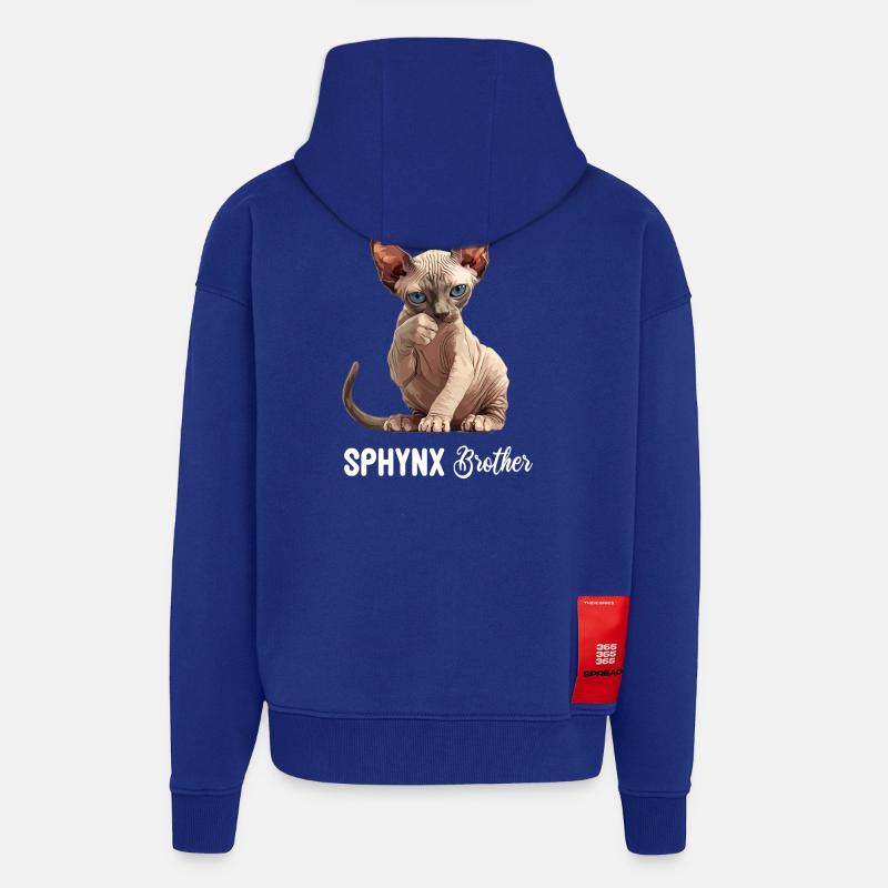 Sphynx Kätzchen Sphynx Katze - Zip Hoodie - made by SPREAD - Iconic Blue
