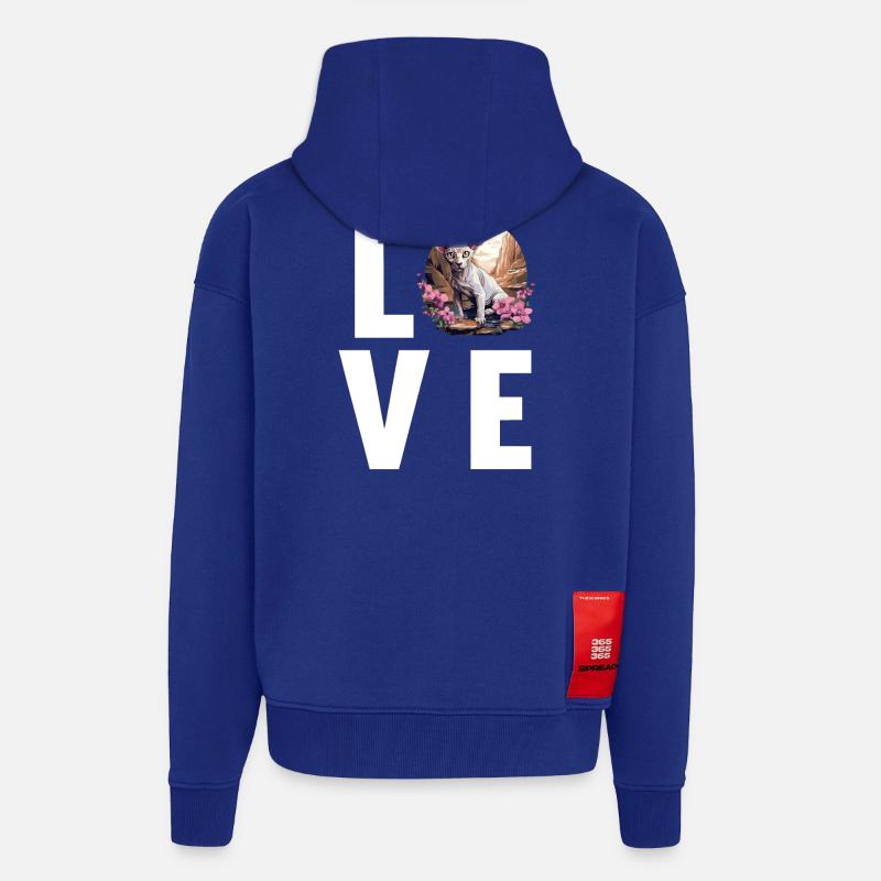 Sphynx Kätzchen Sphynx Katze - Zip Hoodie - made by SPREAD - Iconic Blue