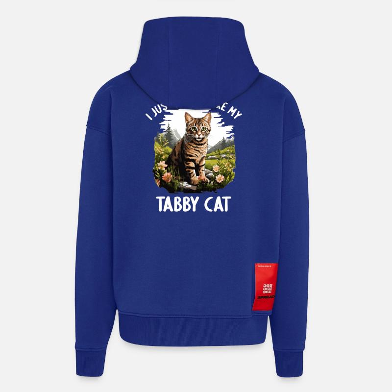 Tabby Kitten Tabby Cat - Zip Hoodie - made by SPREAD - Iconic Blue