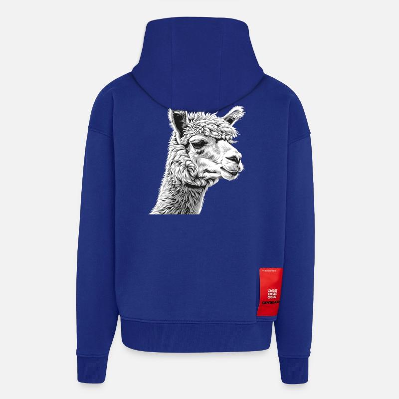 Alpaca Alpacas Alpaca - Zip Hoodie - made by SPREAD - Iconic Blue