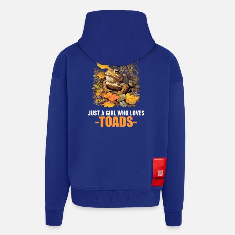 Crapaud crapaud crapaud - Veste à capuche bio épaisse oversize fabriqué en UE - Iconic Blue