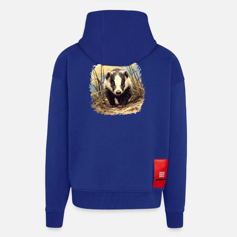 Badger Dachse Dachs - Zip Hoodie - made by SPREAD - Iconic Blue