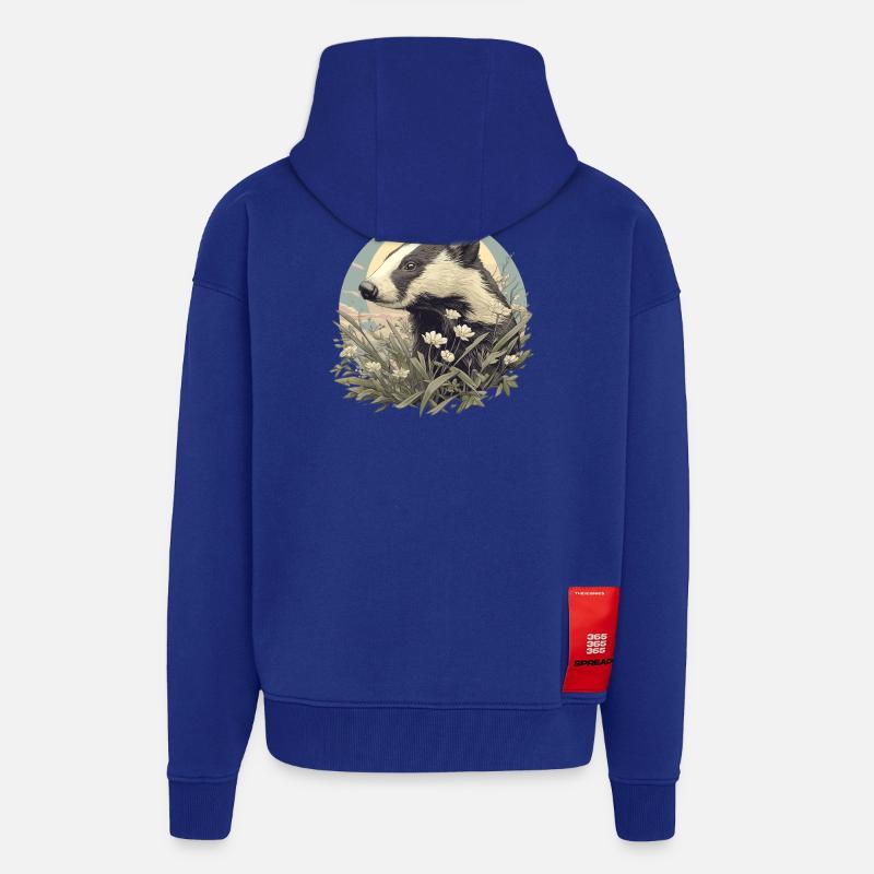 Badger Dachse Dachs - Zip Hoodie - made by SPREAD - Iconic Blue