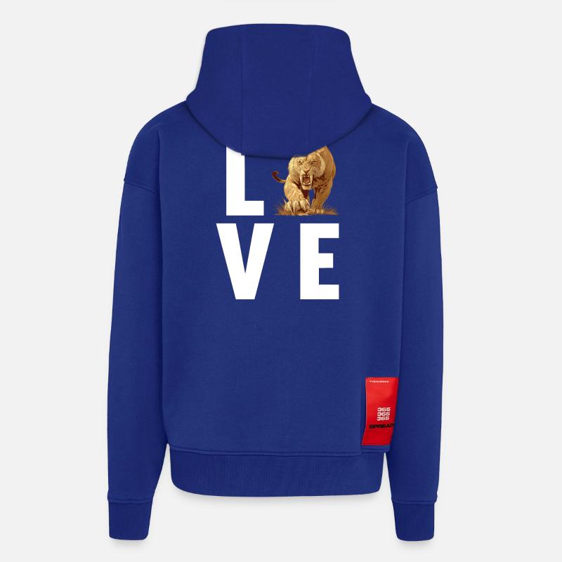 Saber-Toothed Tiger Sabertooth Tiger - Zip Hoodie - made by SPREAD - Iconic Blue