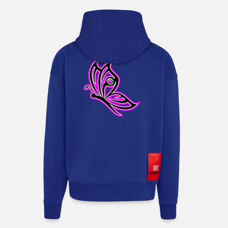Schmetterling Pink - Zip Hoodie - made by SPREAD - Iconic Blue