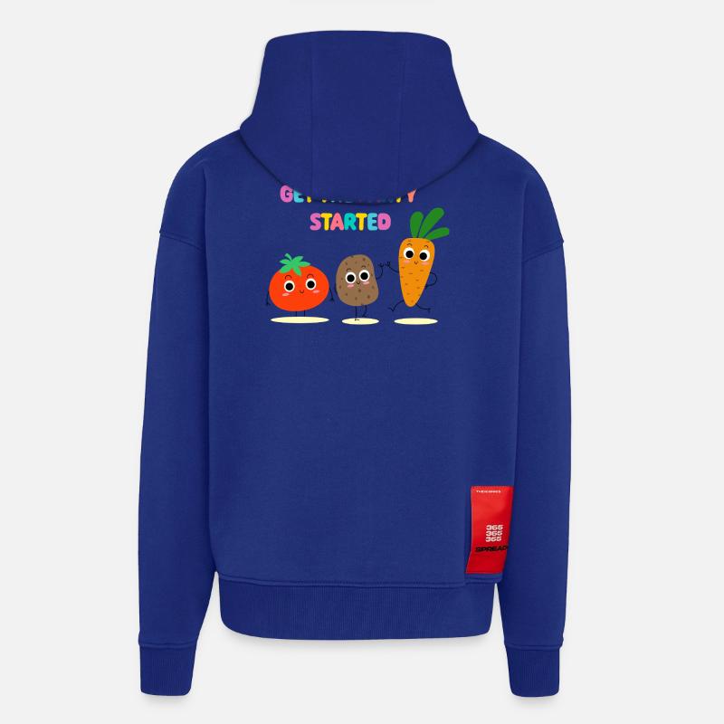 Veggie Party - Gemüseparty - Geschenkidee - Zip Hoodie - made by SPREAD - Iconic Blue