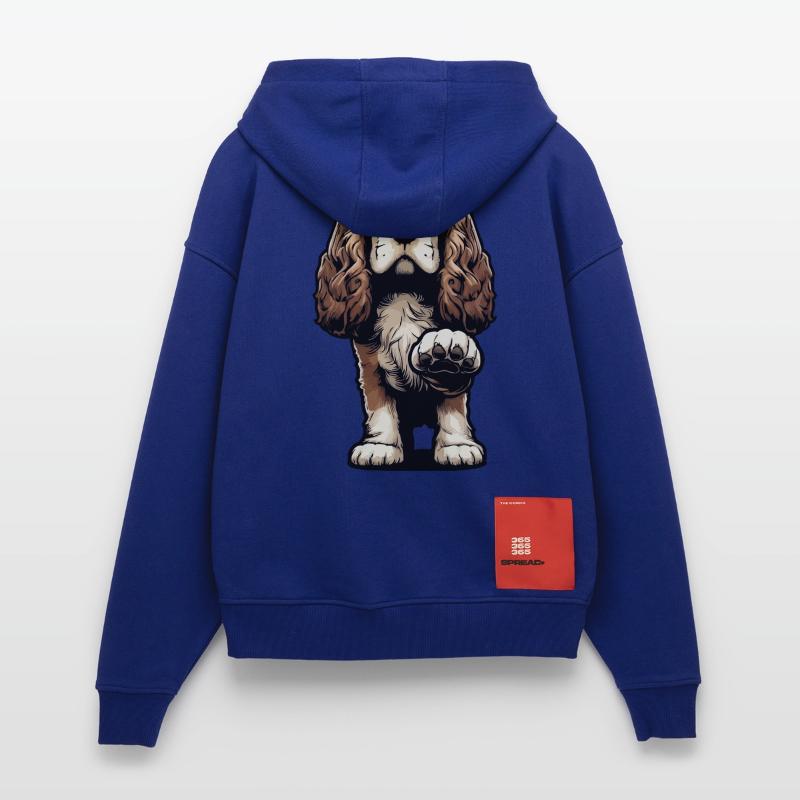 Cocker Spaniel Cocker Chien Cocker Propriétaire de cocker Spaniel Veste à capuche bio épaisse oversize fabriqué en UE