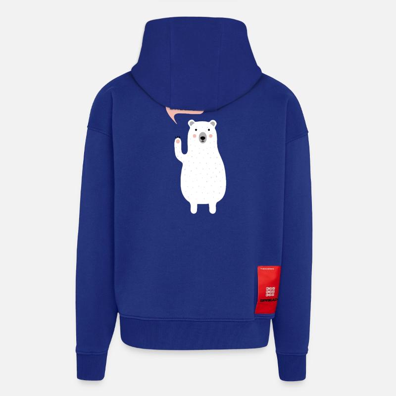 Eisbaer Hello - Zip Hoodie - made by SPREAD - Iconic Blue