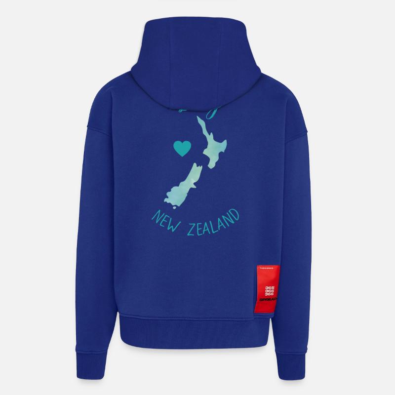 Neuseeland - Zip Hoodie - made by SPREAD - Iconic Blue