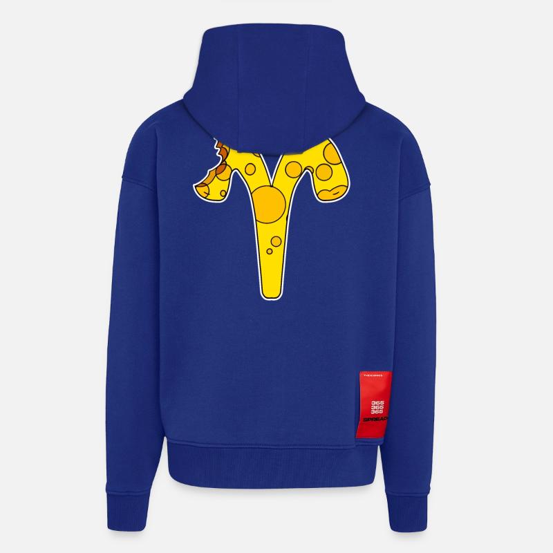 Sternzeichen Widder Symbol - Zip Hoodie - made by SPREAD - Iconic Blue