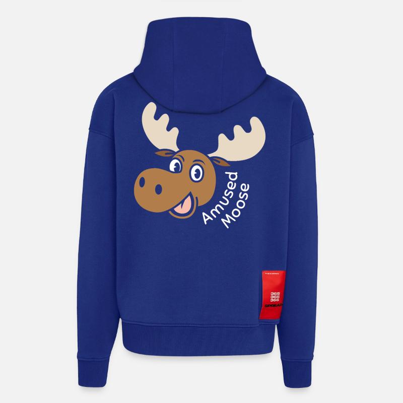 Orignal amusé - Veste à capuche bio épaisse oversize fabriqué en UE - Iconic Blue