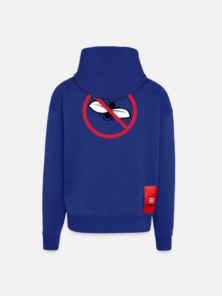 Fly Forbidden Shield - Zip Hoodie - made by SPREAD - Iconic Blue