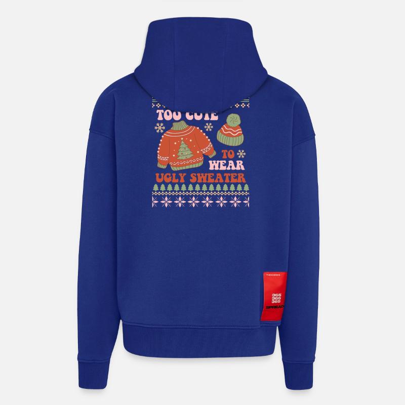 Hässlicher Weihnachtspullover - Zip Hoodie - made by SPREAD - Iconic Blue