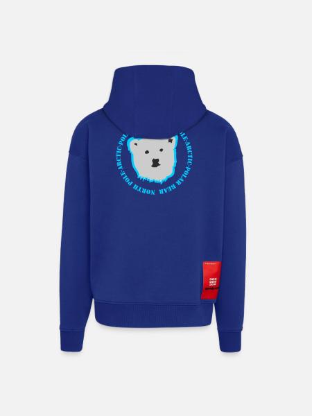 Eisbär 3 - Zip Hoodie - made by SPREAD - Iconic Blue