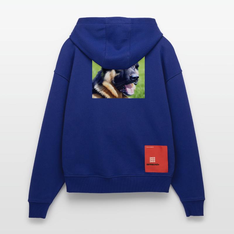 Loyal and protective: German Shepherd Zip Hoodie - made by SPREAD