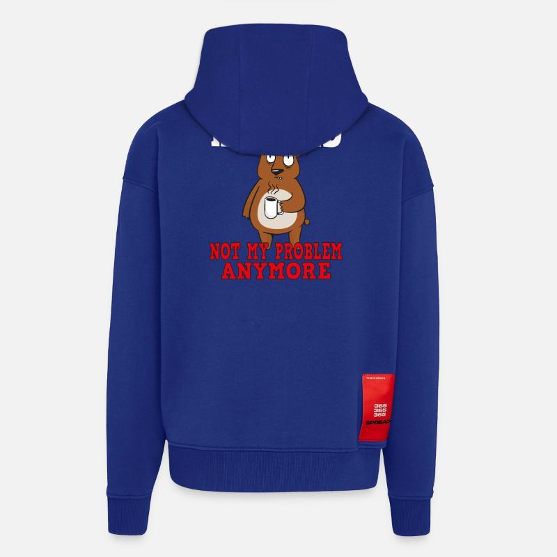 Retirement – No longer my problem - Zip Hoodie - made by SPREAD - Iconic Blue