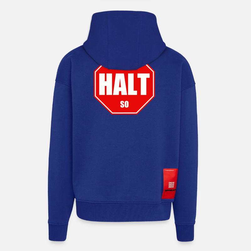 C’est comme ça - Veste à capuche bio épaisse oversize fabriqué en UE - Iconic Blue
